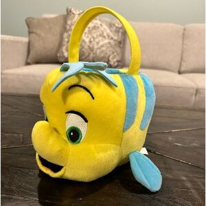 The Little Mermaid Flounder trick or treat bucket